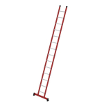 Anlegeleiter GFK/Alu 14 Sprossen mit nivello Traverse L=4,14 m Munk Günzburger