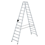 Stehleiter Alu 2x14 Stufen Arbeitshöhe 4,80 m einseitig begehbar Munk Günzburger
