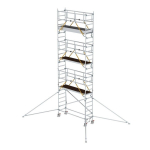 Rollgerüst SG 0,75 x 2,45 m mit Ausleger Plattformhöhe 6,43 m Munk Günzburger
