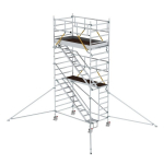 Rollgerüst SG1,35x2,45m Schrägaufstiegen Ausleger Plattformhöhe 4,47 m Munk Günzburger