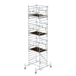 Rollgerüst SG 1,35x1,80 m Fahrbalken Doppel-Plattform 6,62 m Munk Günzburger