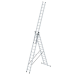 Mehrzweckleiter 3 tlg. 3x13 Sprossen mit nivello Traverse Arbeitshöhe 10,60 m Munk Günzburger