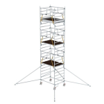 Rollgerüst SG 1,35x1,80 m mit Ausleger Doppel-Plattform 6,43 m Munk Günzburger