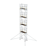 Rollgerüst SG 0,75 x 1,80 m mit Ausleger Plattformhöhe 8,39 m Munk Günzburger