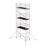 Rollgerüst 1,35x3,0 m mit Ausleger Doppel-Plattform 7,55 m Munk Günzburger