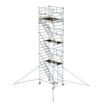 Rollgerüst SG1,35x1,80m Schrägaufstiegen Ausleger Plattformhöhe 6,43 m Munk Günzburger