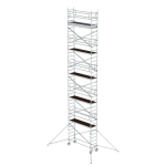 Rollgerüst 0,75 x 2,45 m mit Ausleger Plattformhöhe 10,35 m Munk Günzburger