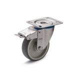 Transportrollen 22872-100-G-LF-L-NI Edelstahl