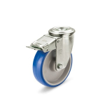 Transportrollen 22884-125-G-RF-L-NI roestvast staal