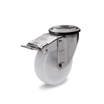 Transportrollen 22892-125-G-RF-L-NI roestvast staal
