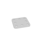 Set Distanzplatte 5 mm Edelstahl, 5er Pack Siegmund System 16&22&28, CS000185.Set