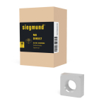 Set vierkante moeren M8, verpakking van 50 stuks Siegmund System 16 & 22 & 28, CS009004
