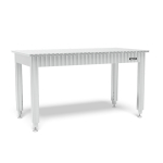 In hoogte verstelbare werkbank met aluminium tafelprofielen 1600x800 Siegmund System 16, WA161608