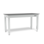 In hoogte verstelbare werkbank met stalen plaat 1600x700 Siegmund System 16, WS161607
