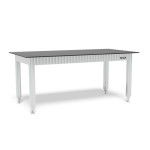 In hoogte verstelbare werkbank met stalen plaat 2000x1000 Siegmund System 16, WS162010