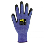 Handschuhe Nitril schnitthemmend Level C blau AT5