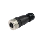 gerade Steckdose M12 x 1 mm, 5-polig für elektrisches Anschlusskabel