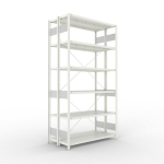 Basisrekken, 2 rijen, frame gedemonteerd HxBxD 2500x1300x300 mm, grijs RAL 7035 Meta Clip S3 DGR 230/1650 kg 2x6 legplanken