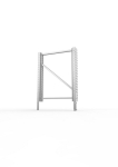 Endständererhöhung Rahmen 120/20 mm, HxT 1000x800 mm, vzk Meta Multipal