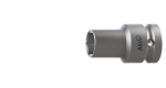 Kraftsteckschlüssel 1/2" Vkt., SW, dünnwandig ASW 721