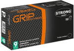 Einweghandschuhe schwarz, 50er BOX Stronghand Grip