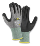 Handschuhe schnitthemmend Nitril grau-meliert/grün/schwarz Texxor 2600