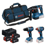 Profi-Set 18V GSR, GDX, GBH, 3xGBA 5.0Ah, GAL Bosch 0.615.A50.093