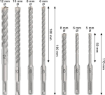 Bohrer Set 5-12 mm,7tlg., SDS Plus-5X Bosch 2.608.707.246
