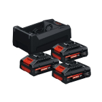 Starterkit Akkus + Ladegerät 18V 4,0Ah 3x EXBA18V-40 + GAL12V/18V-80 Bosch 0.615.V00.05X