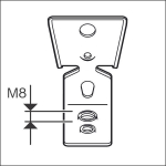 Metallaufhänger M6/M8 Bosch 1.600.A03.C2T