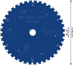 Kreissägeblatt 254x25,4 mm, Z40, für Holz Bosch 2.608.902.241