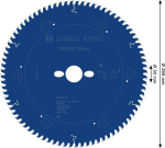 Kreissägeblatt 260x30 mm, Z80, für Holz Bosch 2.608.902.179