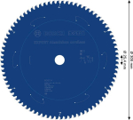 Kreissägeblatt 305 x 2,4/1,8 x 25,4 mm, Z80, Aluminium Bosch 2.608.902.247