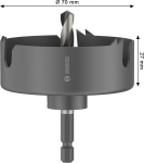 Lochsäge mit Aufsteckhalter 70x27 mm Bosch 2.608.594.498