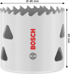 Lochsäge mit Gewinde 46x40 mm Bosch 2.608.594.579