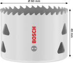 Lochsäge mit Gewinde 60x40 mm Bosch 2.608.594.587