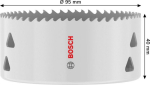 Lochsäge mit Gewinde 95x40 mm Bosch 2.608.594.600