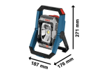 Akku-Bauleuchte GLI18V-3000, solo Bosch 0.601.4A8.100