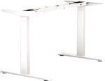 Steh-Sitz Tischgestell Höhe 700-1200 mm, weiß RAL 9010 BMB E-MORE 2M2S