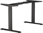 Steh-Sitz Tischgestell Höhe 700-1200 mm, schwarz RAL 9017 BMB E-MORE 2M2S