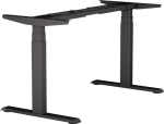 Steh-Sitz Tischgestell Höhe 640-1290 mm, schwarz RAL 9017 BMB E-MORE 2M3S GS
