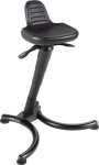 Stehhilfe Stahlrohr schwarz Rückstütze Sitzhöhe 630-840 mm