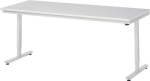 Arbeitstisch Platte Melamin Gestell lichtgrau, RAL 7035 B2000xT800xH720-1120 mm, Rau