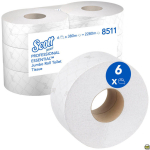 Toilettenpapier 2-lagig weiß Maxi Jumbo, Beutel 6 Rollen á 380 m Scott Essential 8511