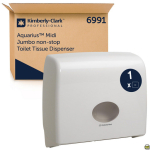 Spender für Toilettenpapier Kunststoff weiß, Jumbo Non-stop Aquarius 6991