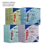 Reinigingsdoekjes, 1-laags, herbruikbaar rood, 1/4 gevouwen, 8 verpakkingen van elk 30 WypAll X80 Plus Critical Clean 19127