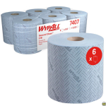 Papierreinigungstücher 1-lagig blau Centrfeed, Beutel 6 RO á 500 Tücher WypAll L10 7407