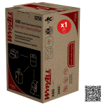 Reinigingsdoekjes, 1-laags wit, midi-rol in doos van 235 doekjes WypAll X60 General Clean 8250