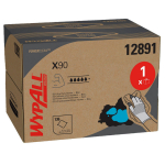 Reinigingsdoekjes, 2-laags blauw, BRAG-doos met 136 doekjes WypAll X90 Power Clean 12891