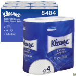 Toilettenpapier 4-lagig Kleinrollen weiß, Beutel 4 Pack je 6 RO á 160 Blatt Kleenex 8484